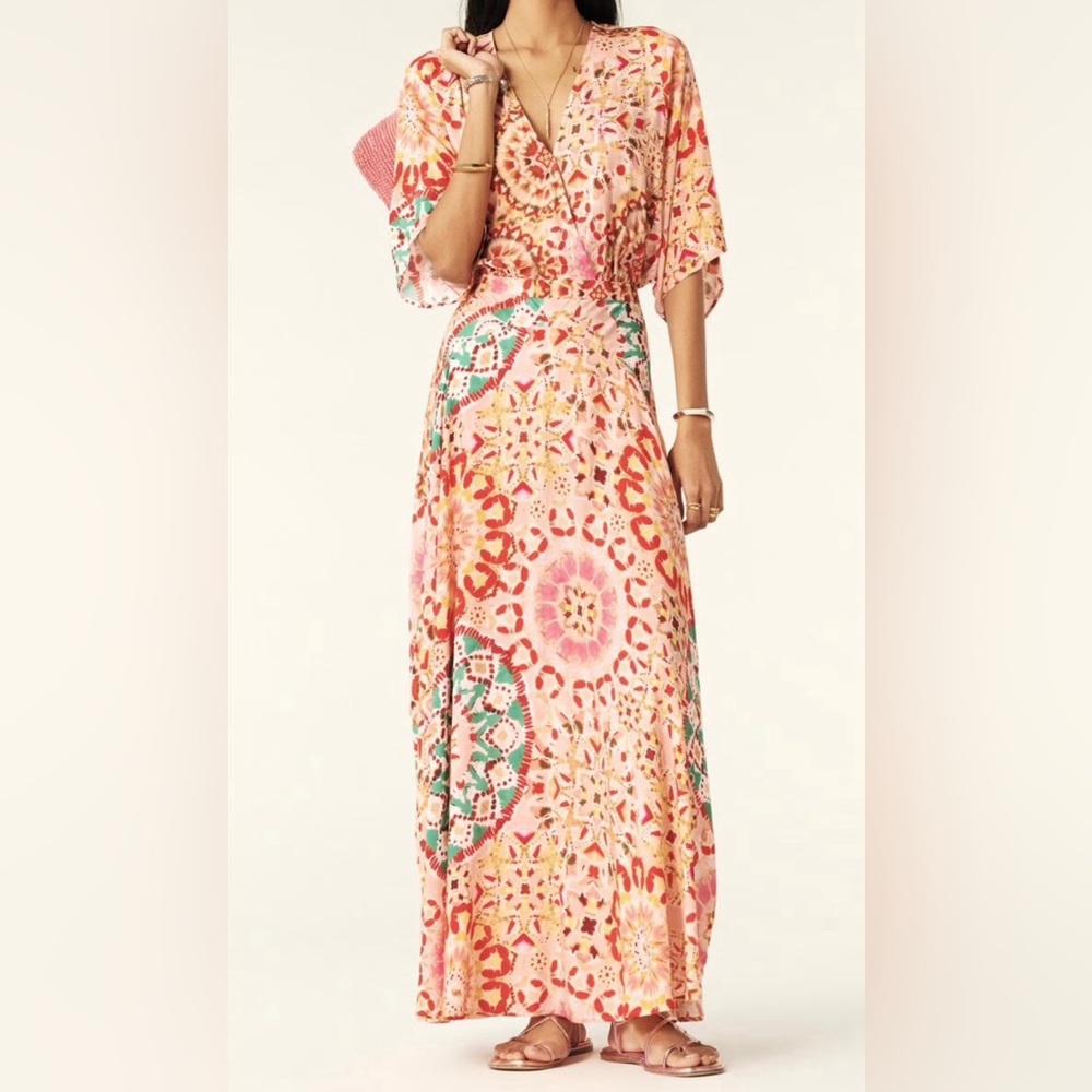 ba&sh rose midi dress size 1